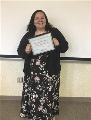Graduate holding certificate 